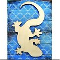 Designocracy Gecko Art on Board Wall Decor 9843412
